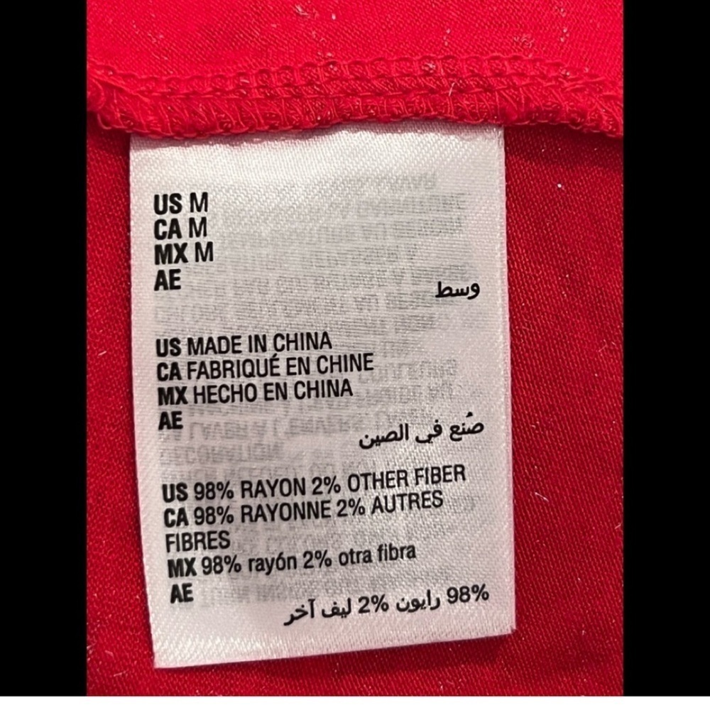 INC International Concepts women red classic top/M - Picture 6 of 10